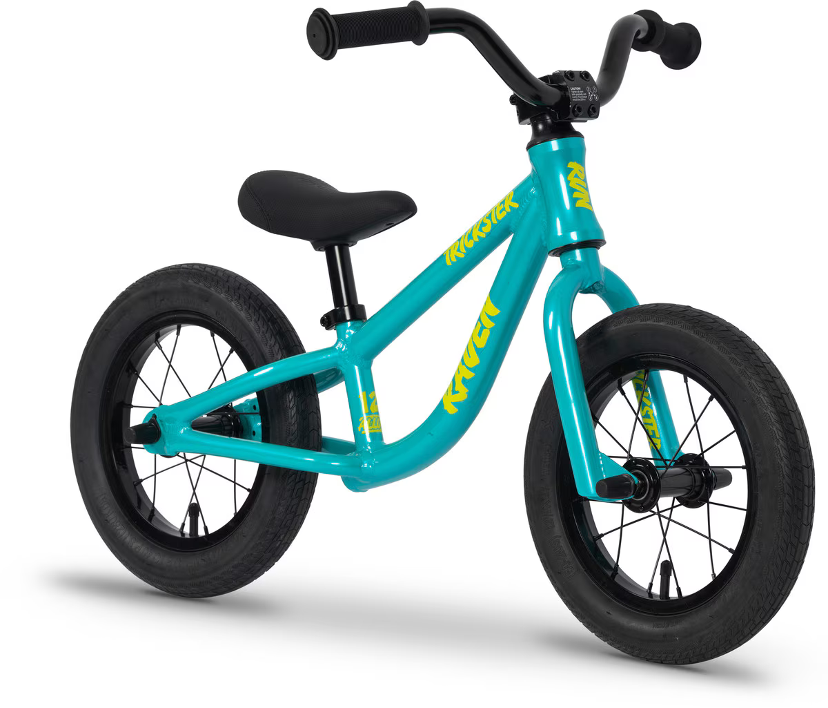 RAVEN TRICKSTER BALANCE BIKE 12 SOLAR AQUA GYMPIE 